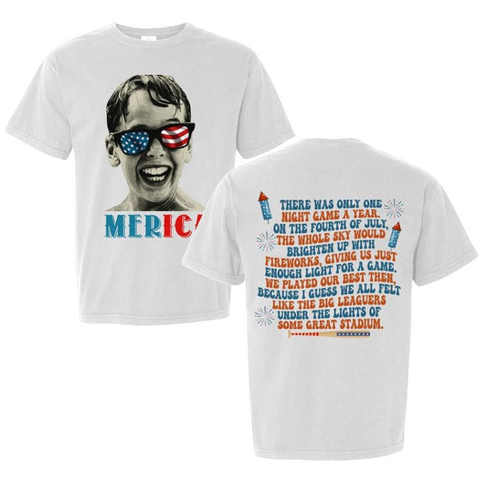 Gildan Retro 1990s Sandlot 4th of July Shirt, 4th of July shirt, Baseball T-Shirt 100% Cotton for Daily Activities