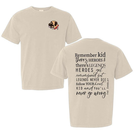 Gildan Retro Comfort 1990s Sandlot Legends Never Die Shirt Baseball T-Shirt 100% Cotton for Daily Activities