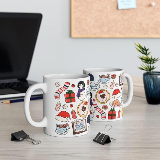 Gilmore Girls Christmas Wrapped Ceramic Mug, (11oz, 15oz)