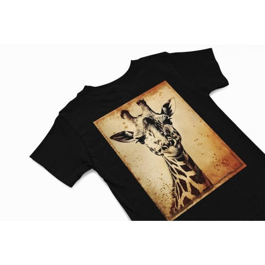 Giraffe T-Shirt, Giraffe Graphic tee, quirky animal Tee, Cute Animal tee, African animal t shirt, T-Shirt, Giraffe lover gift, Summer shirt Made in USAstyle{n002}3