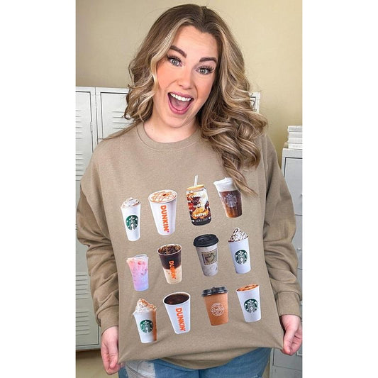 Give Me All the Coffee Graphic Sweatshirt