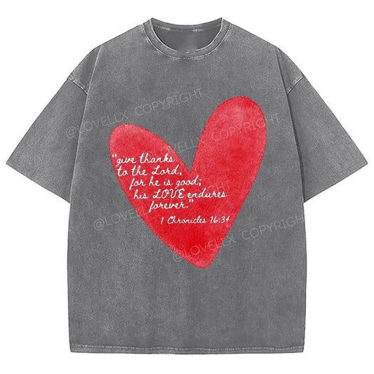 Give Thanks To The Lord Unixes Washed T-Shirt, Christian Jesus  t shirts, Vintage 90s Graphic Tee Gift Cotton Top, Mineral color