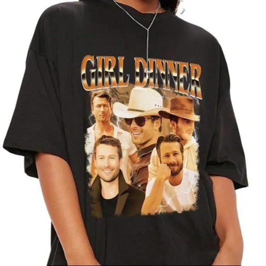 Glen Powell Shirt Girl Dinner Glen Powell Vintage Shirt - If You Feel It, Chase It T-Shirt, Gift For Woman Man Unisex T-shirt - Not My First Tornado, Twisters Movie, Movie Twister Shirt