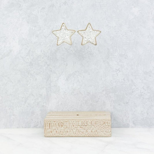 Glitter Star Studs *Final Sale*