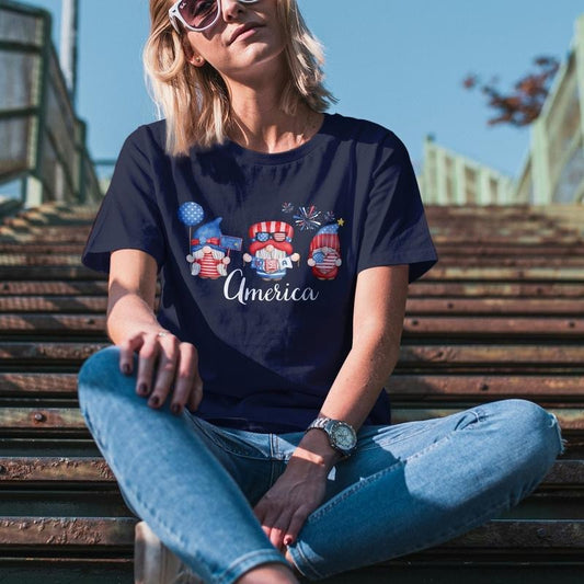 Gnome 4th Of July Shirt 4th Of July Shirt Patriotic Gnome Patriotic Shirt 4th Of July Parade Shirt July 4th T-shirt Funny July 4th Tee