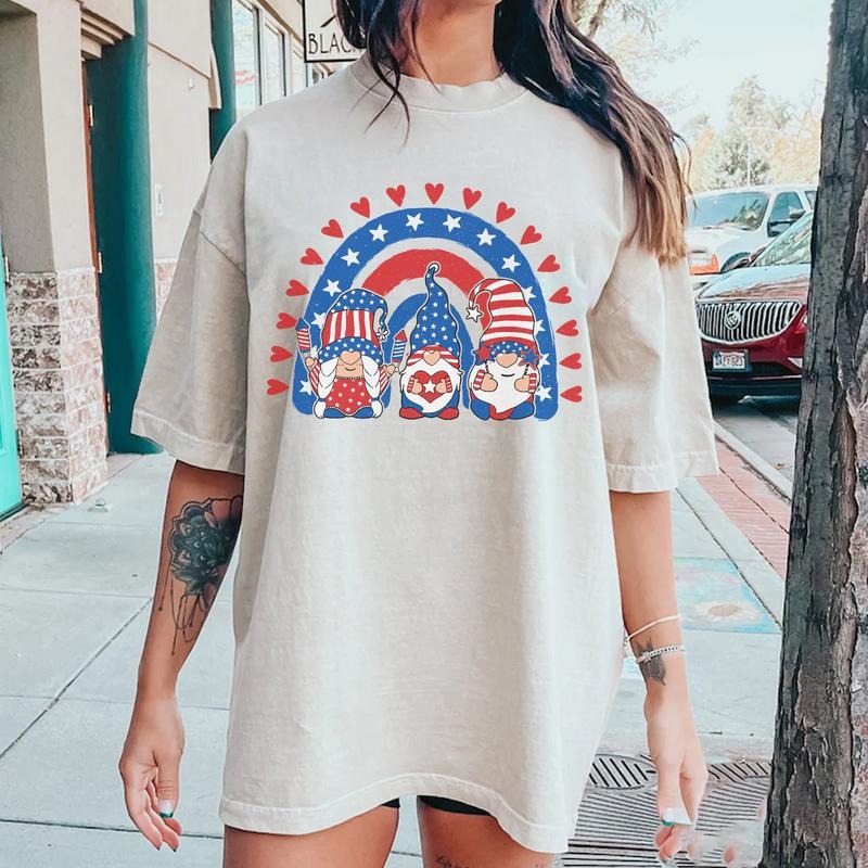 Gnomes Shirt Gnomes Shirt 4th Of July Shirts 4th Of July Gnomes Shirt American Flag Shirt 4th Of July Patriotic Shirts