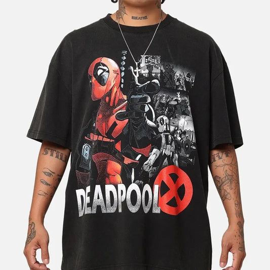 Goat Crew M4rVel Dead.pOol Comic T-Shirt Trending Movie T shirt Vintage 90s T-shirt gift for Movie fans gift for him gift for her unisex T-shirt Urbanwear Shirt Casual Fabric