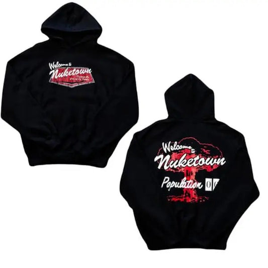 Goat Crew X Call Of Duty 2 Nuketown 2-Sides Hoodie Made Using 100% Us Cotton, Design & Printed In The USA Classic Fabric