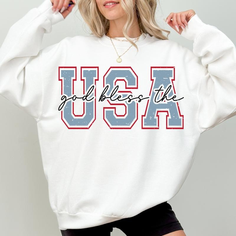 God Bless The Usa Shirt 4th Of July Retro Usa Shirt Fourth Of July America Usa Shirt Shirt 4th Of July Sublimination Designs