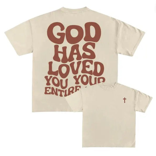 God Have Loved You Print Short Sleeve T-Shirt, God Jesus Y2k Graphic Tee, Gothic Aesthetic Tee, Unisex T-Shirt, Gift For Men Women