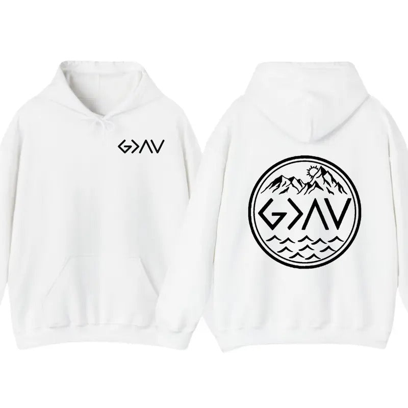 God is Greater Than the Highs and Lows Sweatshirt, Christian Hoodie, Bible Jesus Lover Gift, Faith Sweatshirt, Jesus Shirt