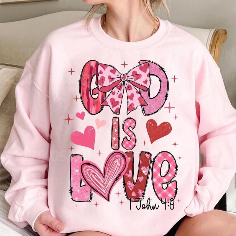 God is love Sweat, Christian valentine Sweat, Retro valentines Sweat, Love like Jesus Sweat, Valentine day Gifts, Gift For Girlfriend