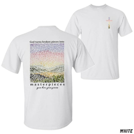 Gods Masterpiece T-shirt Faith-inspired Christian Tee Classic Fit Soft And Comfortable Men's T Shirts Tiktok Shop Store Perfect For Spiritual Encouragement Church And Casual Wear