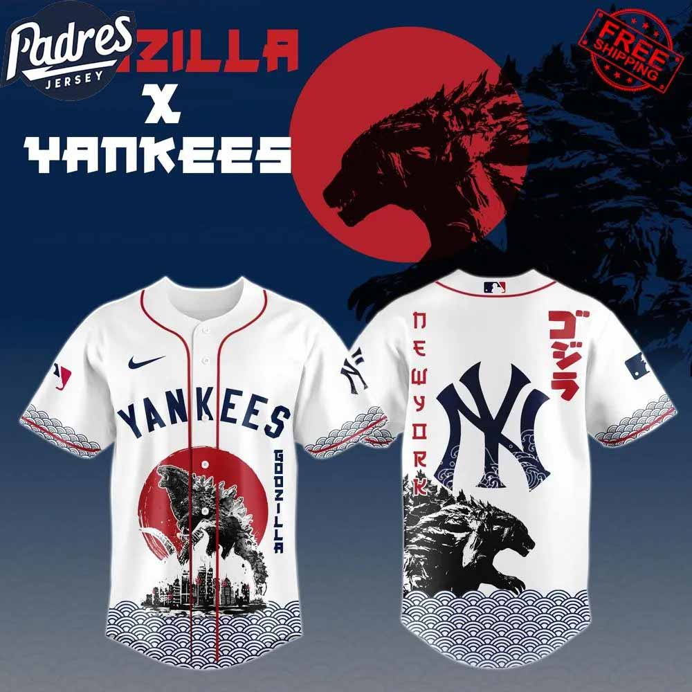 Godzilla 2025 x New York Yankees Baseball Jersey - Padres Jersey Oasis: Elevate Your Baseball Style Game