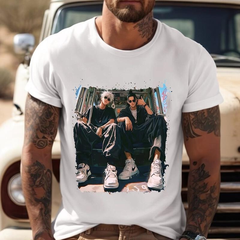 Gojo And Geto Ver 2 Tshirt, Jujutsuuuu Kaiiiisen Shirt, Gojo Geto Merch Shirt, Manga Shirt, Anime Shirt, Anime Lover Tee, Unisex T-Shirt, Gifts For Men Women, Short Sleeve Tee Shirt, Gifts For Birthday Fathers Day Christmas