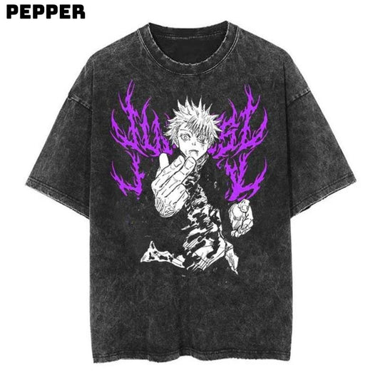 Gojo Perception Vintage Tee, Anime Tshirt, Anime Manga Shirt, Anime Megum, Anime Dragon Ball Shirt , Anime Dragon Ball merch, Gojo Perception Shirt, Gojo Perception Merch ,Gifts for fans Anime, Anime Graphic Tee Menswear Top  Tropical Crewneck Shortsleeve