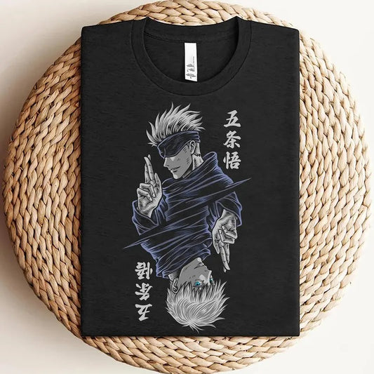 Gojo Satoru Shirt, Jujutsu Kaisen Shirt, Gojo Shirt, Gojo vs Sukuna Shirt, Anime Shirt, Gift For Him, Gift For Her, Unisex Shirtstyle{n002}3