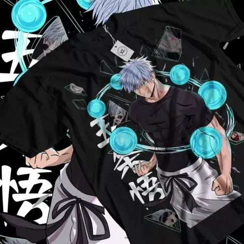 Gojo Satoru T-Shirt Megumi Itadori Yuji Jujutsu Kaisen Sukuna Horror Gift Shirt