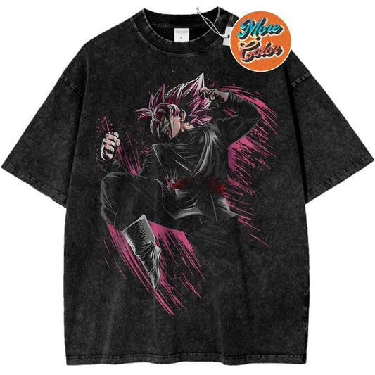 Goku Black Shirt, Dragon Ball Anime Shirts, Cotton Unisex T-shirt, Crew Neck, Size S- 3XL, Menswear Top, Womenswear Top Underwear Streetwear