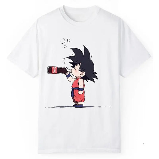 Goku CocaCola Shirt, Goku Chibi Graphic T-Shirt, Cute Goku Dragon Ball Shirt, Dragon Ball Vinage Tee, Anime Shirt, Unisex T-Shirt, Gift for Anime Fans, Menswear Womenswear Streetwear