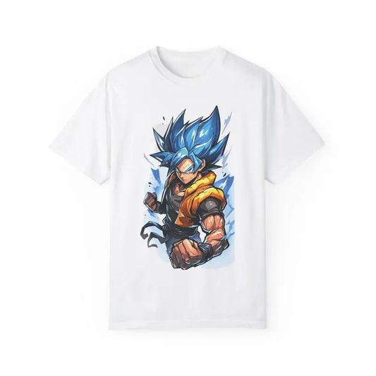 Goku Graphic T-Shirt, Saiyan Blue Vintage Graphic Tee, Dragon Ball Super Saiyan Tee, Goku T-Shirt, Dragon Ball Z Merch, Anime Shirt, Unisex T-Shirt, Gift for Anime Fans, Trendy Shirt