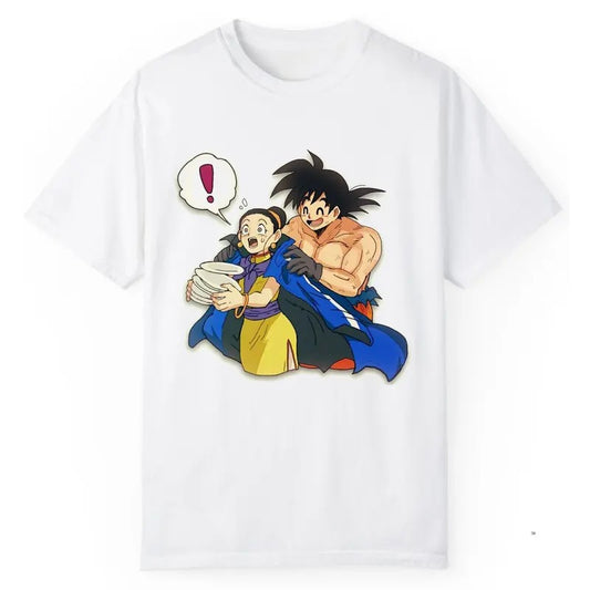 Gokuu And ChiChi Shirt, Dragon Ball Shirt, Couple Dragon Ball Shirt, Gragon Ball Vintage Anime Shirt, Anime Shirt, Unisex T-Shirt, Gift Love, Gift Anime Fans