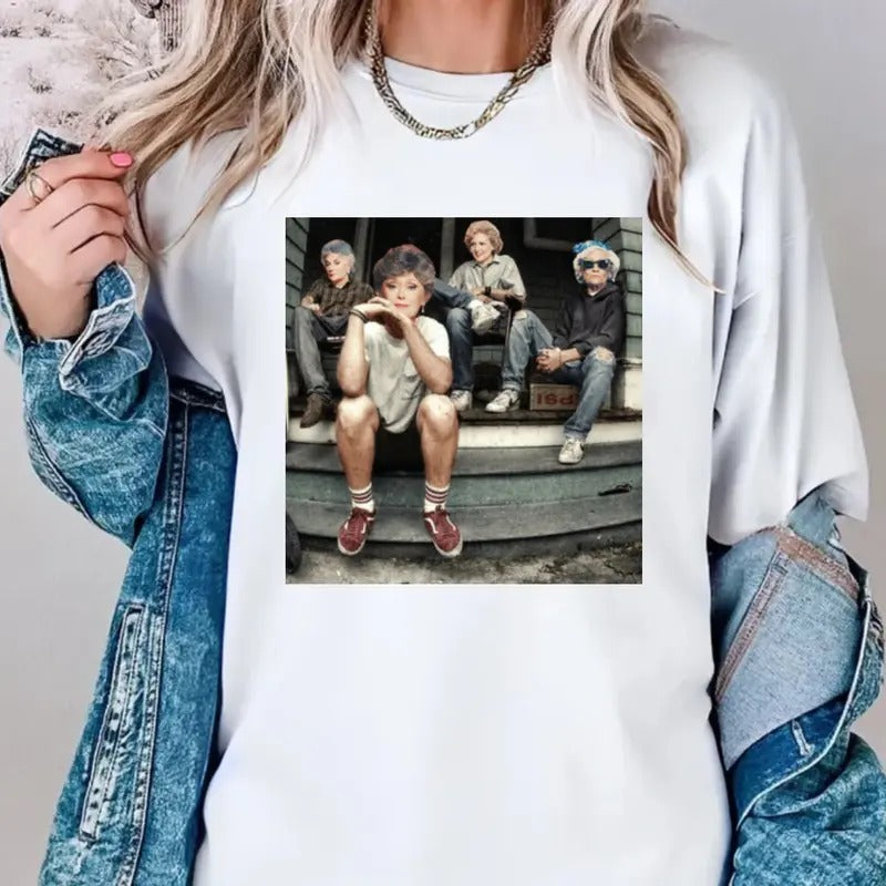 Golden Girls Shirt, Thug Life Golden Girls Shirt, The Golden Girls Fan Shirt, Golden Girls Lover Gift, 80s Tv Sitcom, Unisex Short Sleeve Tee Shirt