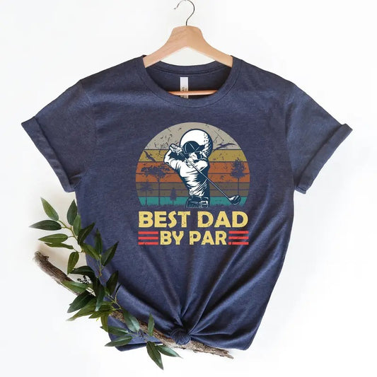 Golf Dad Shirt Best Dad By Par Vintage Sunset Shirt Humor Father's Day Shirt Gift Father Gift Idea For Cool Golfer New Dad Shirt  sweater and hoodie