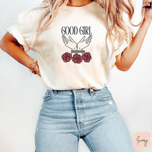 Good Girl Shirt Dark Romance Shirt Romance Reader T-shirt Book Lover Tee Smut Lover Tee Funny Reader Gifts Bookish Shirt