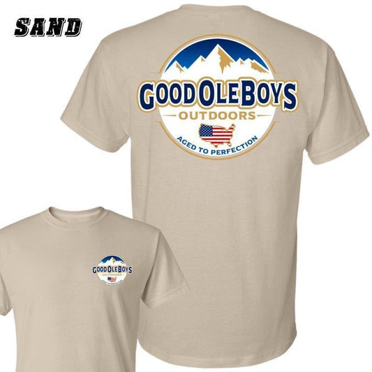Good Ole Boys T-Shirt - Sweatshirt - Hoodie, Drinking Graphic Tee, Mountain and American Flag Graphic Shirt, Casual Tee for Outdoor Enthusiasts, Men's Graphic Tees