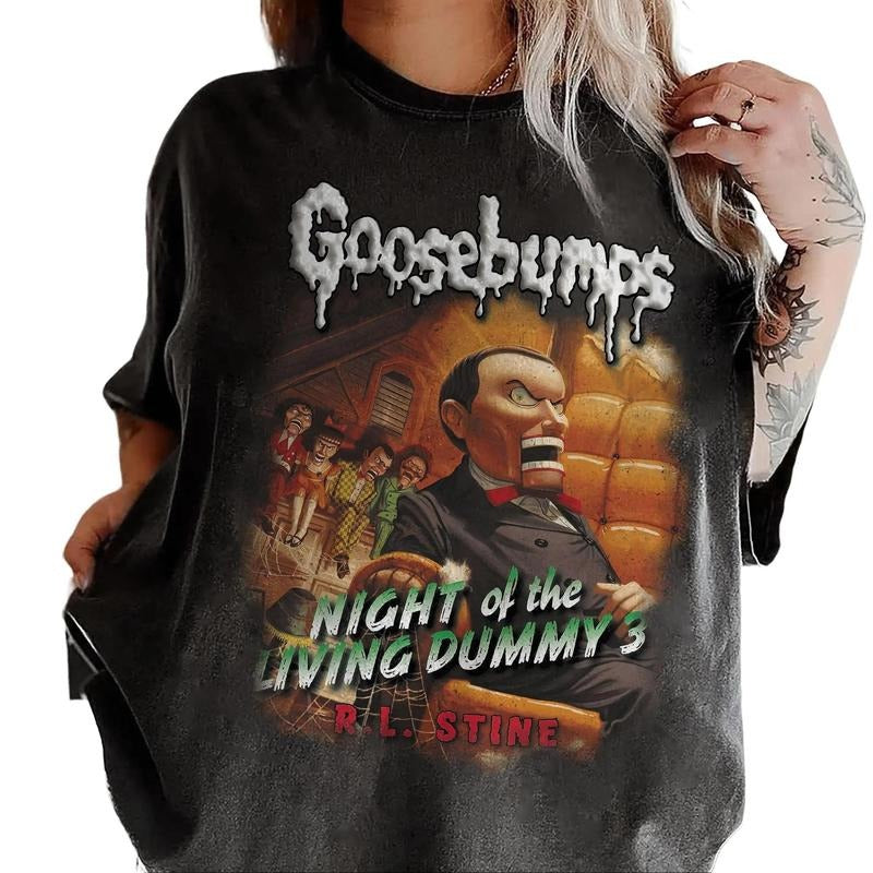 Goosebumps Night Of The Living Dummy III Shirt, Vintage Goosebumps Books Cover For Halloween Tee V2