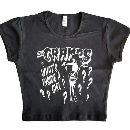 Gothic Graphic Tees Y2k Tops Female Clothing Woman Clothes for Women Goth Women's T-shirts T-shirt Kawaii Emo Kpop Anime Girl