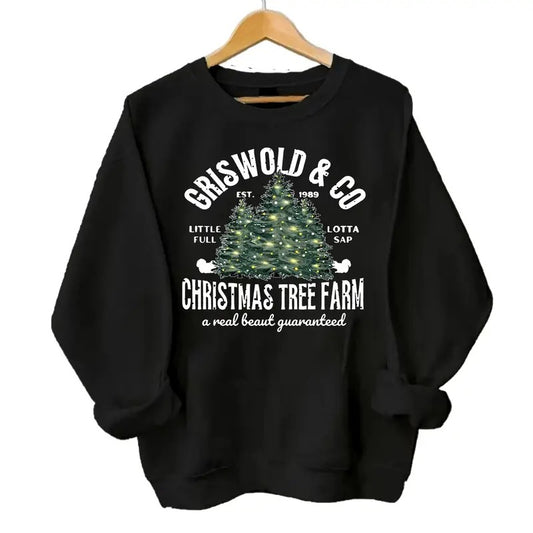 Gr1swold's & CO Christmas Tree Farm A Real Beaut Guaranteed Sweater, Merry Christmas 2024 Sweatshirt Classic Menswear Casual Crewneck