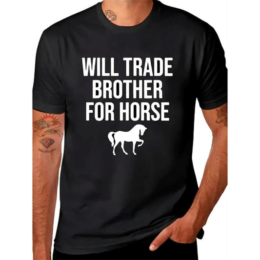 Graphic Print Tees For Men, Casual Short Sleeve T-shirt For Summer made in usa