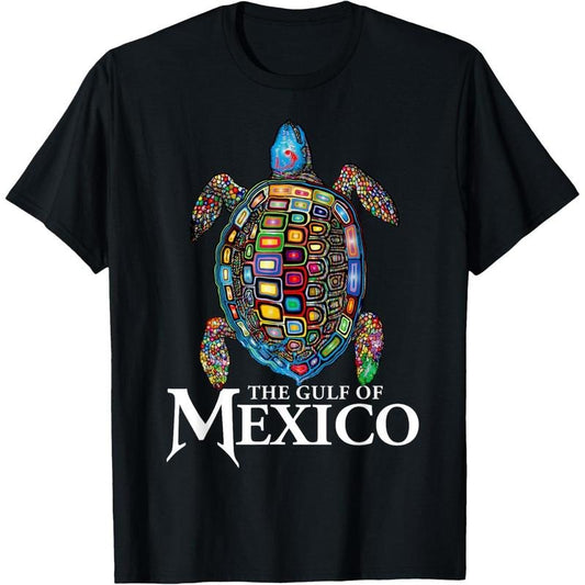 Graphic Sea Turtle Gulf of Mexico Never Forget Trump T-Shirt made in usa