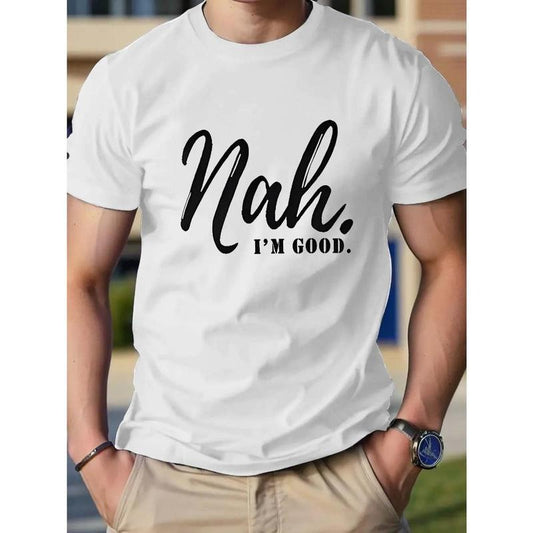 Graphic printing men's pure cotton T-shirt Made in USA