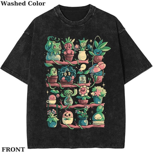 Grass type Pokemon - Venusaur - Graphic shirt, Poke Shirt, PKM TShirt, Anime Cute Shirt, Vintage T-Shirt Menswear Top Underwear Tshirt
