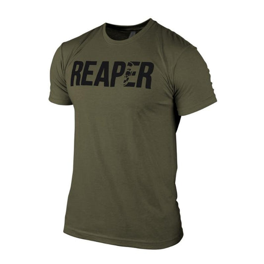 Gymreapers Military Reaper Graphic Tee - Black/Green, Summer Men's Top