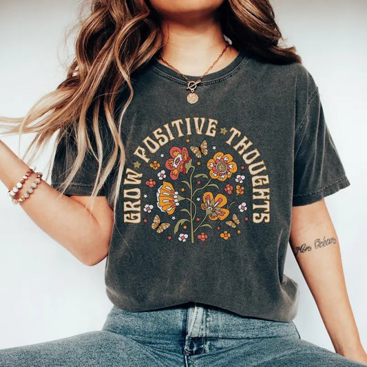 Grow Positive Thoughts Shirt Growth Mindset Tee Mental Health Shirt You Matter Shirt Comfort Colors Shirt Positive Affirmation Tshirtstyle{n002}2