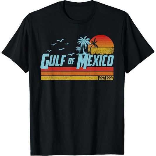 Gulf of Mexico Est 1550 Retro Vintage Beach T-Shirt made in usastyle{n002}2