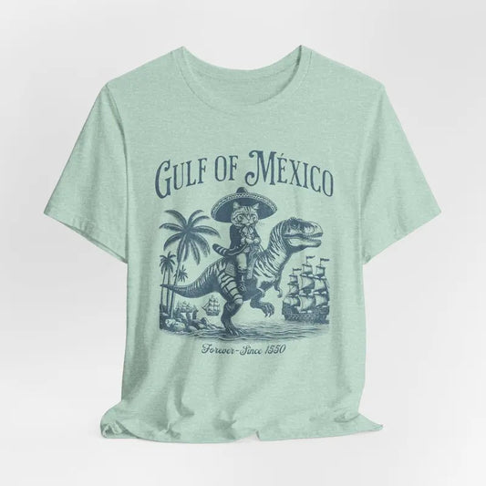 Gulf of Mexico Funny Pirate Cat Shirt, Golfo de México Retro Vintage Art Shirt, Gulf of Mexico Cat Shirt, Gulf of Mexico Forever Unisex Tee