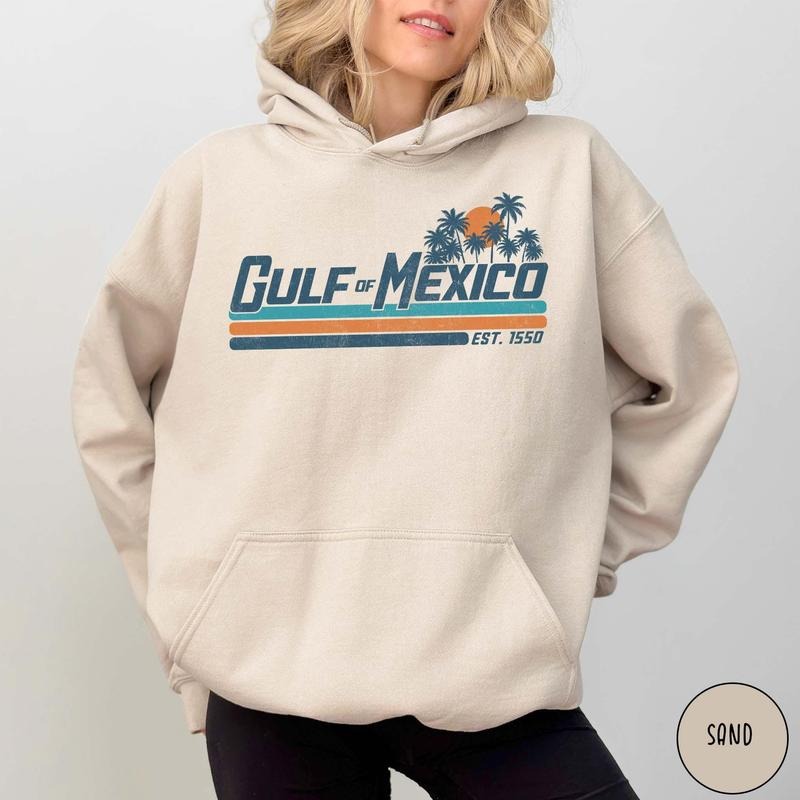 Gulf of Mexico Hoodie Gulf Coast Sweatshirt Mexico Beach Shirt Texas Alabama Mississippi Florida Beach Hoodie Mexico Gift for Mexico Lover