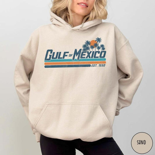 Gulf of Mexico Hoodie Gulf Coast Sweatshirt Mexico Beach Shirt Texas Alabama Mississippi Florida Beach Hoodie Mexico Gift for Mexico Lover