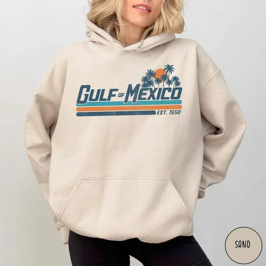 Gulf of Mexico Hoodie, Texas Alabama Mississippi Florida Beach Hoodie Mexico Gift for Mexico Lover, Unisex Hoodie For Men And Women