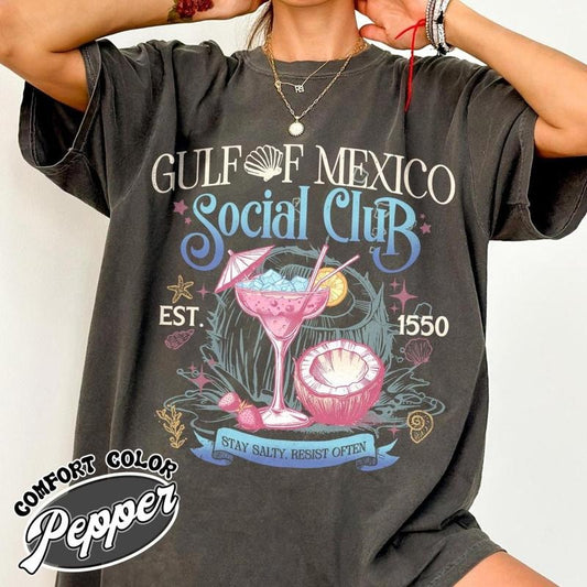 Gulf of Mexico Social Club Shirt, Progressive Liberal Funny Political Shirt, Gulf Coast Shirt, Texas Alabama Mississippi Florida
