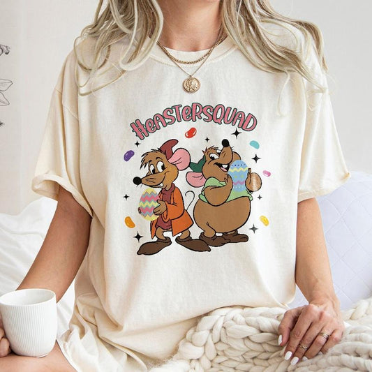 Gus Gus And Jaq Easter Vibes Tee, Easter Sweatshirt, Happy Easter T-shirt, Cute Bunny Shirt, Easter Trip Tee, Easter Squad Shirt