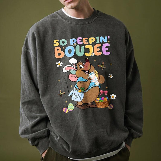 Gus Gus So Peepin' Boujee Shirt, Gus Gus Easter Bunny Sweatshirt, Happy Easter Sweater, Easter Day Shirt
