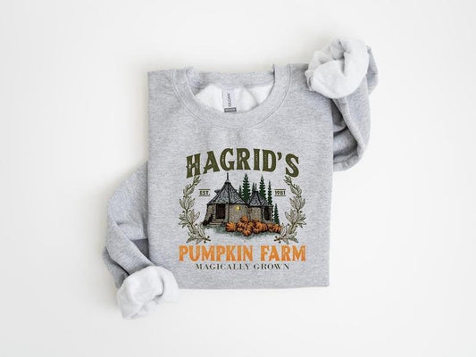 Hagrid's Pumpkin Farm Sweatshirt, Thanksgiving 2024, Fall Sweatshirt, Halloween Sweatshirt, Pumpkin Sweatshirt, Fall Shirt,Book Lover Gift  T-shirt, sweater and Hoodie