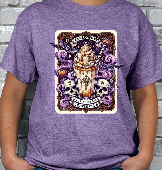 Halloween Cold Like My Soul Coffee Club T-shirt