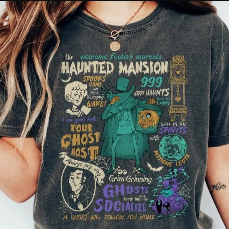 Halloween Flower Tightrope Walker Shirt, Retro The Haunted Mansion Tshirt, Halloween Family, Tightrope Girl Tees, Cringe Shirts, Stupid Humor Shirts, Sarcastic Humor Shirts